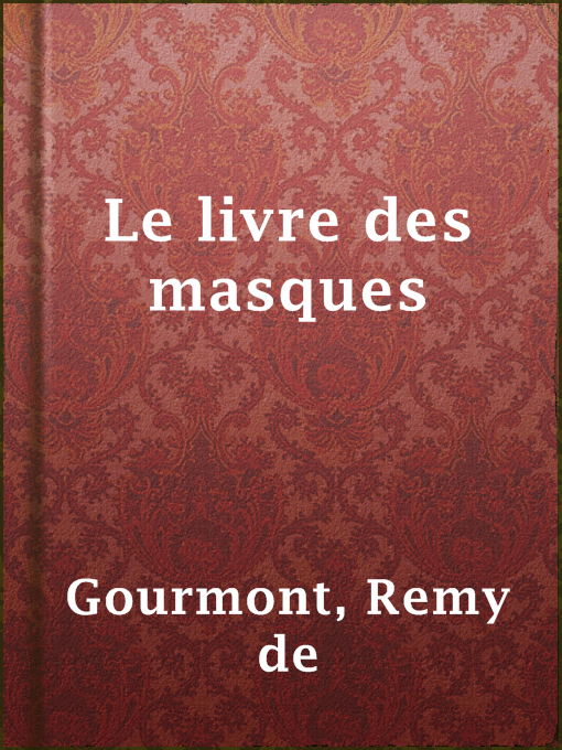 Cover image for Le livre des masques